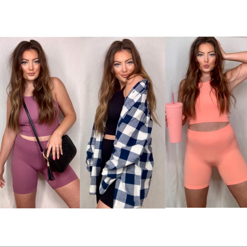 NWT pink ribbed basics set - Picture 4 of 6